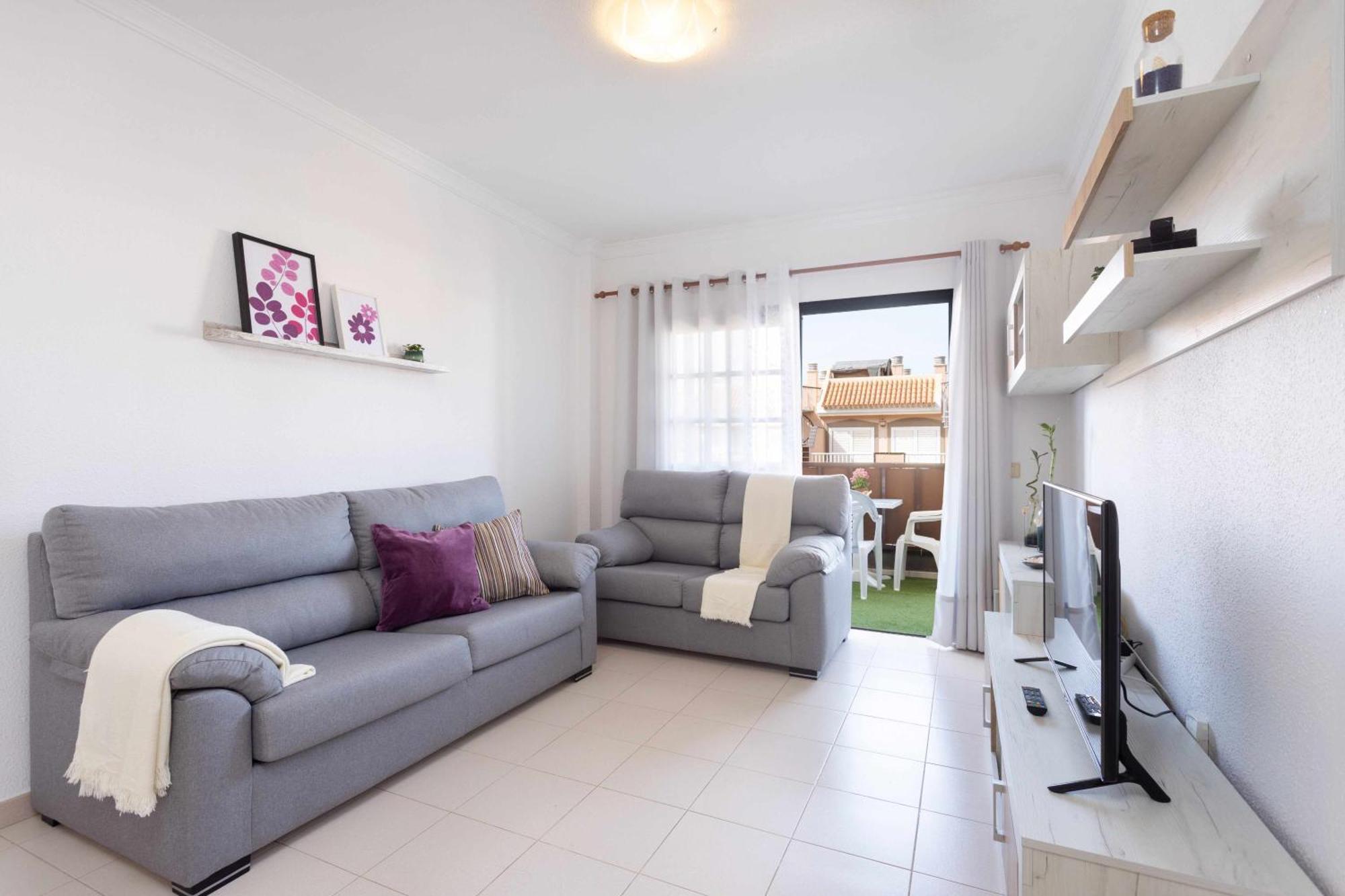 코스타델실렌시오 Agradable Piso Con Piscina & Playa Terraza Y Wifi 아파트 외부 사진